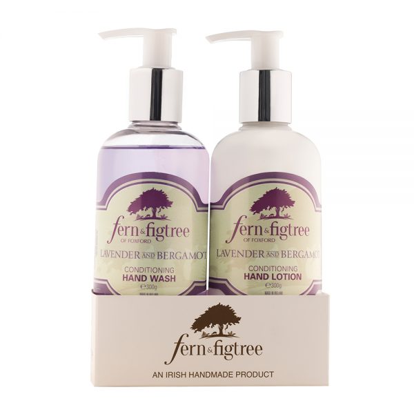 Fern and Fig Tree Lavender & Bergamot Hand & Body Wash, Hand & Body Lotion Set